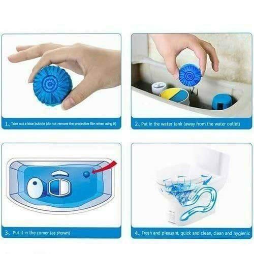 Toilet Cleaning & Deodorizer Tablets (10 pcs)